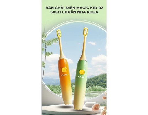 Bàn Chải Điện KID-02 Màu Xanh Magic ảnh 4