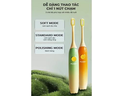 Bàn Chải Điện KID-02 Màu Xanh Magic ảnh 6