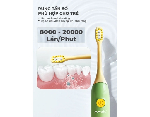 Bàn Chải Điện KID-02 Màu Xanh Magic ảnh 7