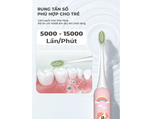 Bàn Chải Điện KID-03 Màu Vàng Magic ảnh 9