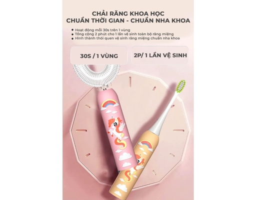 Bàn Chải Điện KID-03 Màu Vàng Magic ảnh 10
