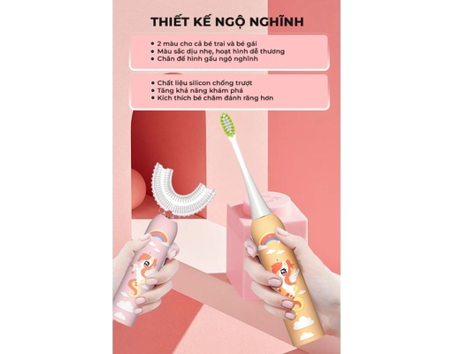 Bàn Chải Điện KID-03 Màu Vàng Magic ảnh 7