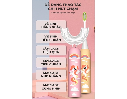 Bàn Chải Điện KID-03 Màu Vàng Magic ảnh 8