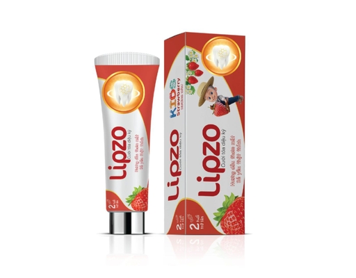 Kem Đánh Răng Trẻ Em Vị Dâu 75g Lipzo ảnh 0