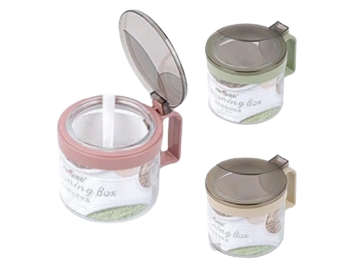 Bộ 3 Hũ Đựng Gia Vị Thủy Tinh MT3220 Màu Hồng/Xanh/Kem Tuyết Mai ảnh 5