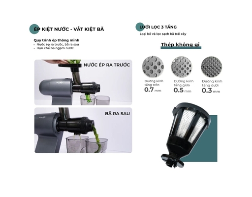 Máy Ép Trái Cây Trục Ngang AC-142 Magic ảnh 10