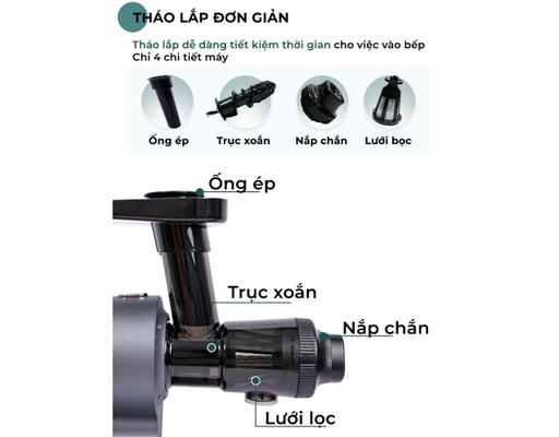 Máy Ép Trái Cây Trục Ngang AC-142 Magic ảnh 11
