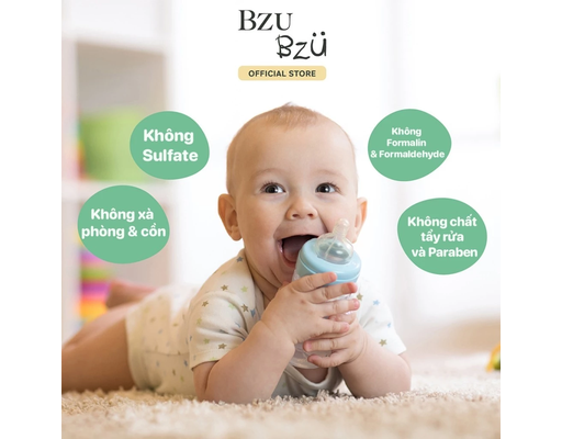 Nước Rửa Bình Sữa Và Đồ Dùng Em Bé Hương Chanh 400ml BZU BZU ảnh 4