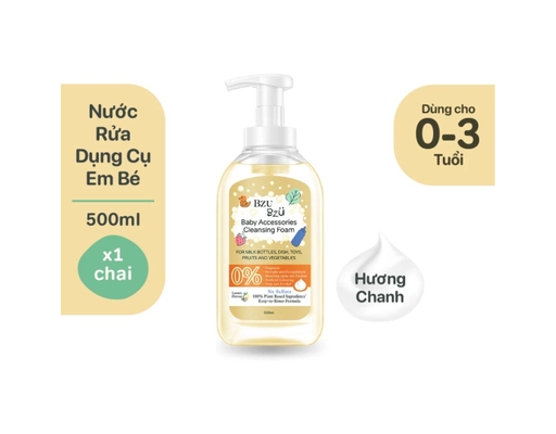 Nước Rửa Bình Sữa Và Đồ Dùng Em Bé Hương Chanh 500ml BZU BZU ảnh 1
