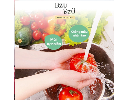 Nước Rửa Bình Sữa Và Đồ Dùng Em Bé Hương Chanh 500ml BZU BZU ảnh 2