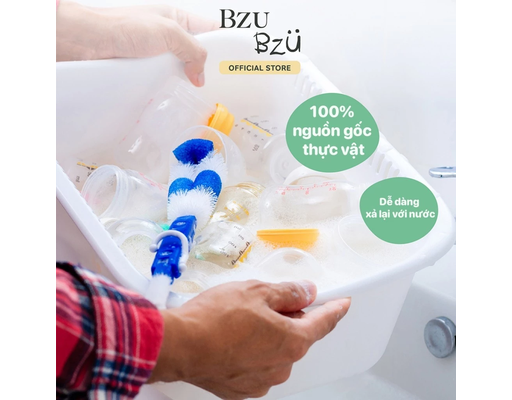 Nước Rửa Bình Sữa Và Đồ Dùng Em Bé Hương Chanh 500ml BZU BZU ảnh 3