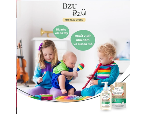 Nước Rửa Bình Sữa Và Đồ Dùng Em Bé Hương Chanh 500ml BZU BZU ảnh 5