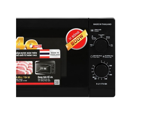 Lò Vi Sóng R-211TV-BK 21L Màu Đen Sharp ảnh 4
