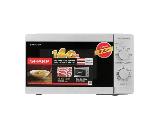 Lò Vi Sóng R-211TV-SL 21L Màu Bạc Sharp ảnh 0
