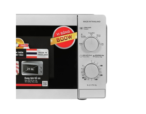 Lò Vi Sóng R-211TV-SL 21L Màu Bạc Sharp ảnh 2