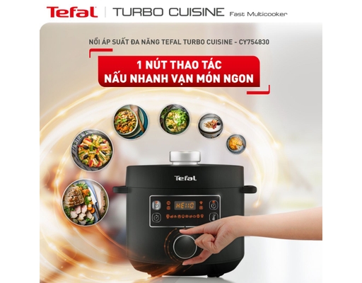 Nồi Áp Suất Điện Tefal Turbo CY754830 5L Tefal ảnh 2