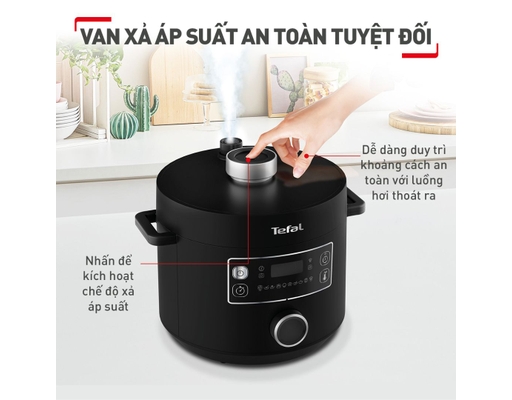 Nồi Áp Suất Điện Tefal Turbo CY754830 5L Tefal ảnh 3