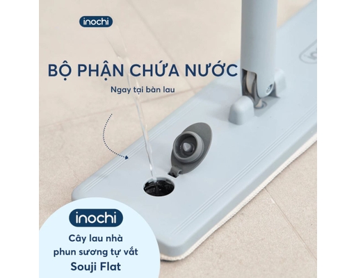 Cây Lau Nhà Phun Sương Tự Vắt Souji Flat Inochi ảnh 5