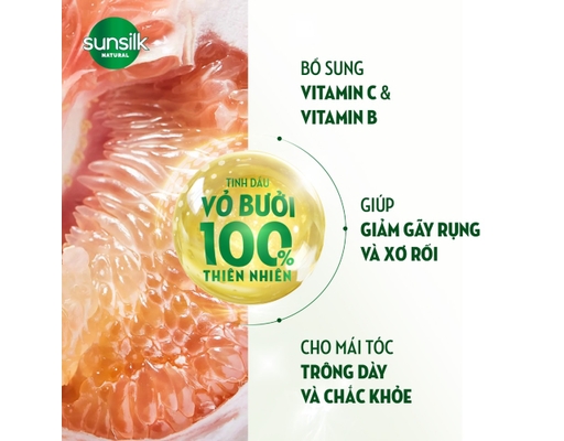 Dầu Gội Thiên Nhiên Ngăn Gãy Rụng Tóc 380ml Sunsilk ảnh 3