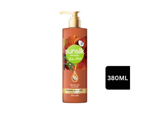 Dầu Gội Thiên Nhiên Phục Hồi Tóc Hư Tổn 380ml Sunsilk ảnh 0