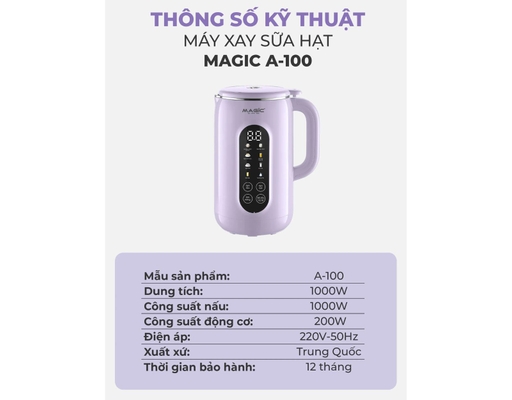 Máy Xay Sữa Hạt A-100 Magic ảnh 7