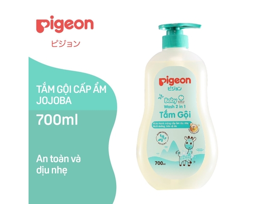 Tắm Gội 2 Trong 1 Chiết Xuất Jojoba 700ml Pigeon ảnh 2
