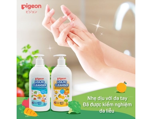 Nước Rửa Bình Sữa Hương Yuzu Túi Refill 650ml Pigeon ảnh 4