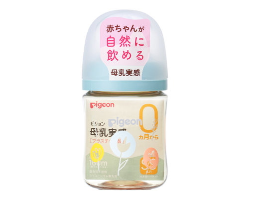 Bình Sữa PPSU Plus WN3 Phiên Bản Nhật 160ml Cho Bé Từ 0 Tháng Tuổi Hình Hoa Pigeon ảnh 0