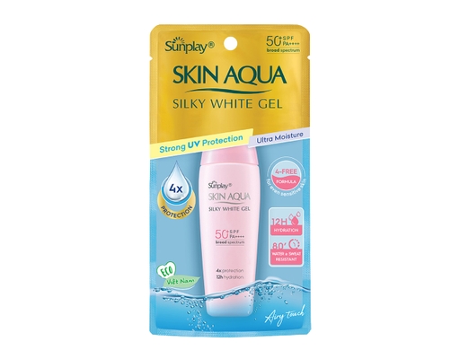 Gel Chống Nắng Dưỡng Da Sáng Mịn Silky White SPF50+ PA++++ 30g Sunplay ảnh 0