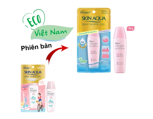 Gel Chống Nắng Dưỡng Da Sáng Mịn Silky White SPF50+ PA++++ 30g Sunplay ảnh 9
