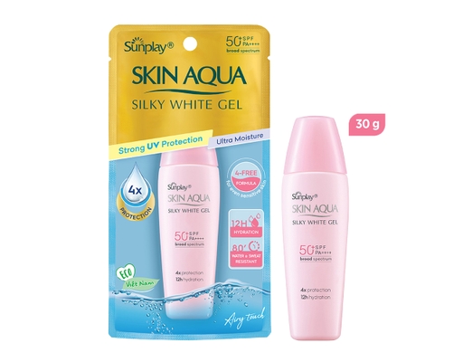 Gel Chống Nắng Dưỡng Da Sáng Mịn Silky White SPF50+ PA++++ 30g Sunplay ảnh 2
