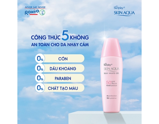 Gel Chống Nắng Dưỡng Da Sáng Mịn Silky White SPF50+ PA++++ 30g Sunplay ảnh 8