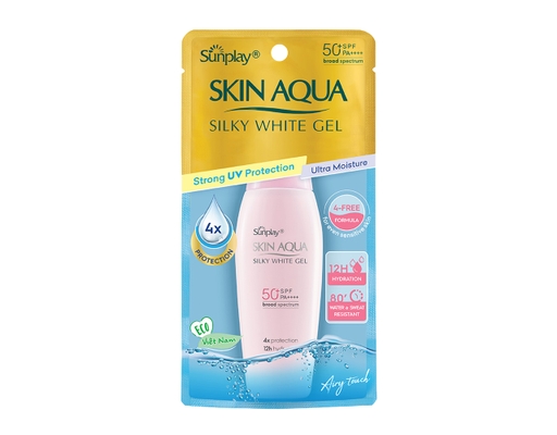 Gel Chống Nắng Dưỡng Da Sáng Mịn Silky White SPF50+ PA++++ 70g Sunplay ảnh 0