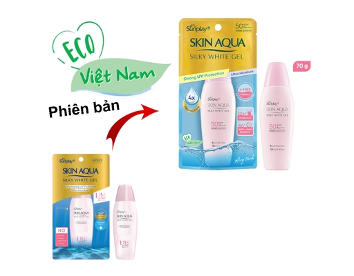 Gel Chống Nắng Dưỡng Da Sáng Mịn Silky White SPF50+ PA++++ 70g Sunplay ảnh 8