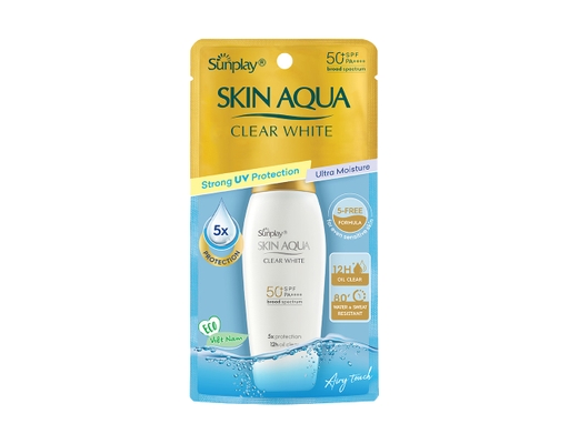 Sữa Chống Nắng Dưỡng Da Sáng Mịn Clear White SPF50+ PA++++ 55g Sunplay ảnh 0