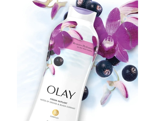 Sữa Tắm Làm Dịu Hương Hoa Lan Và Quả Lý Chua Đen Soothing Orchid Blackcurrant 650ml OLAY ảnh 4