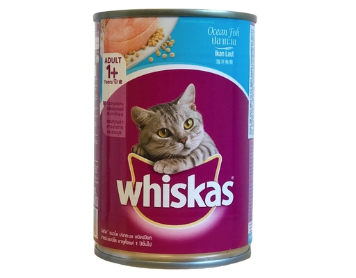 Thức Ăn Cho Mèo Trưởng Thành Vị Cá Biển Adult Cat Ocean Fish Dạng Lon 400g Whiskas ảnh 0