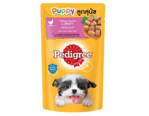 Thức Ăn Cho Chó Con Vị Gà Nấu Sốt 130g Pedigree ảnh 0