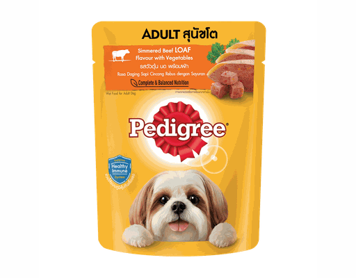 Thức Ăn Dạng Hạt Cho Chó Vị Bò Và Rau 80g Pedigree ảnh 0