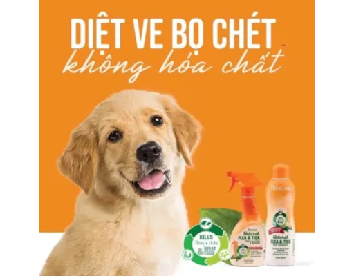 Xịt Diệt Ve Cho Chó Trên 12 Tuần Tuổi 473ml TropiClean ảnh 0