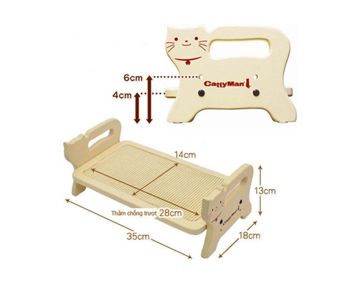 Bàn Ăn Gỗ Cho Mèo Doggyman ảnh 1