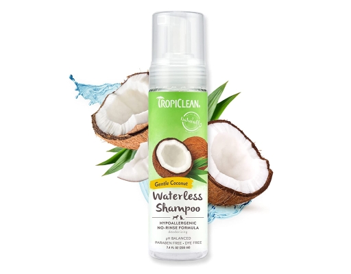 Dầu Tắm Khô Hữu Cơ Không Gây Dị Ứng Cho Chó Mèo Hương Dừa 220ml Tropiclean ảnh 2