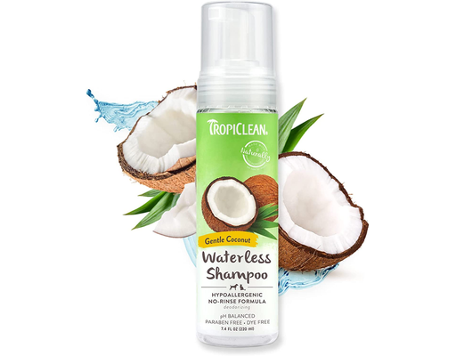 Dầu Tắm Khô Hữu Cơ Không Gây Dị Ứng Cho Chó Mèo Hương Dừa 220ml Tropiclean ảnh 3