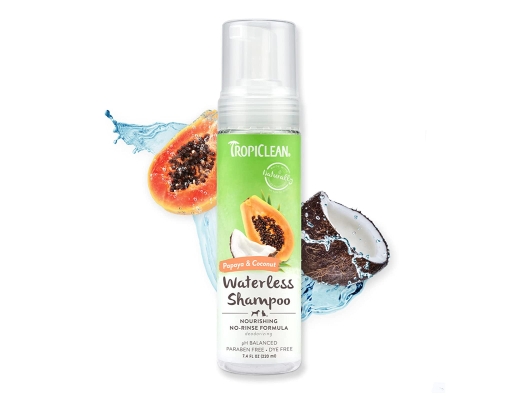 Dầu Tắm Khô Hữu Cơ Cho Chó Mèo Hương Đu Đủ 220ml Tropiclean ảnh 2