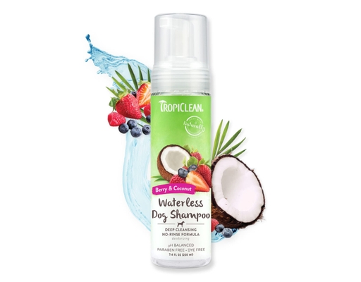 Dầu Tắm Khô Hữu Cơ Sạch Sâu Cho Chó Hương Dâu Và Dừa 220ml Tropiclean ảnh 2