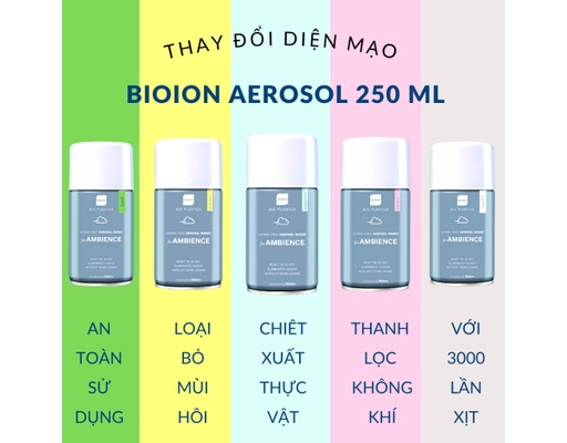 Xịt Khử Mùi Và Lọc Không Khí Hương Hoa Toka (Cho Máy Xịt Tự Động RX900) 250ml Bioion ảnh 1