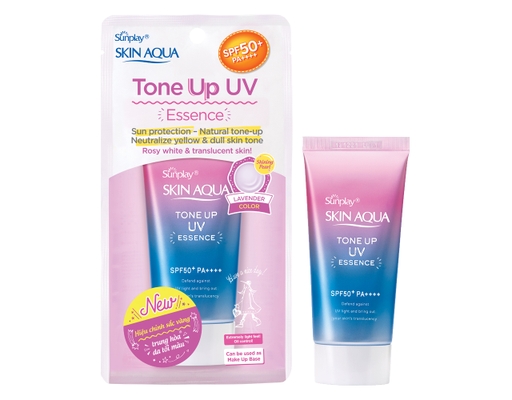 Tinh Chất Chống Nắng Hiệu Chỉnh Sắc Da Skin Aqua Tone Up Essence Lavender SPF50+ PA++++ 50g Sunplay ảnh 0
