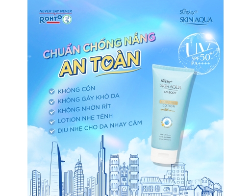 Kem Chống Nắng Dưỡng Thể Mát Lạnh SPF50+ PA++++ 150g Sunplay ảnh 5