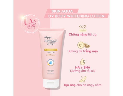 Kem Chống Nắng Dưỡng Thể Trắng Mịn SPF50+ PA++++ 150g Sunplay ảnh 3