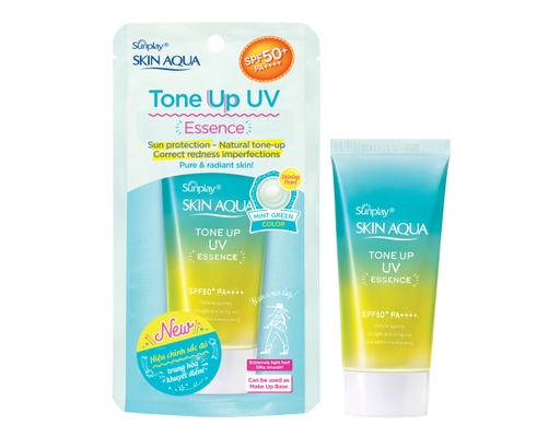 Tinh Chất Chống Nắng Hiệu Chỉnh Sắc Da Skin Aqua Tone Up Essence Mint Green SPF50+ PA++++ 50g Sunplay ảnh 0